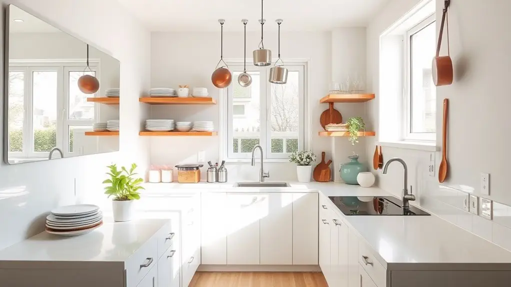 visual tips for small kitchens