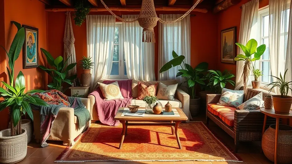 boho colors for small apartments